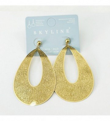 Pendientes acero Dorado