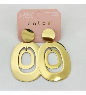 Pendientes acero Dorado