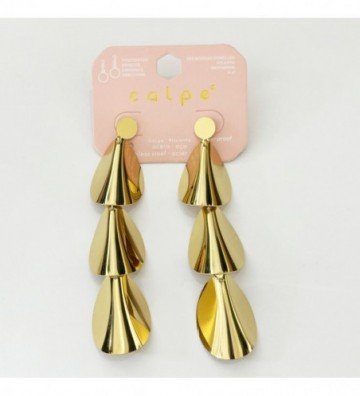 Pendientes acero Dorado