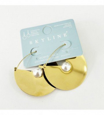 Pendientes acero Dorado