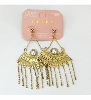 Pendientes acero Dorado