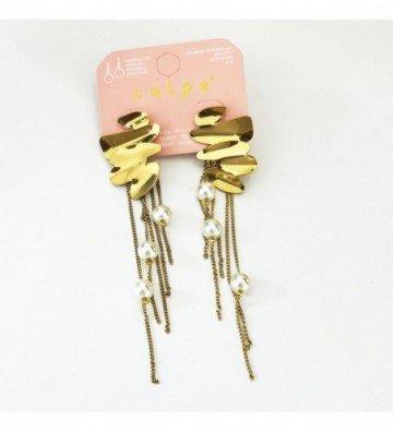 Pendientes acero Dorado
