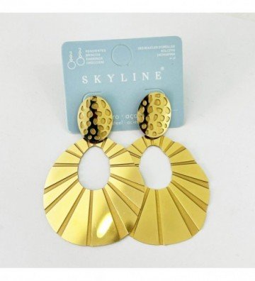 Pendientes acero Dorado