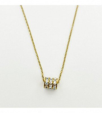 Collares acero Dorado...