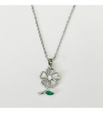 Collares acero Plateado...