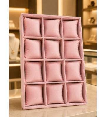 Bandeja rosa terciopelo