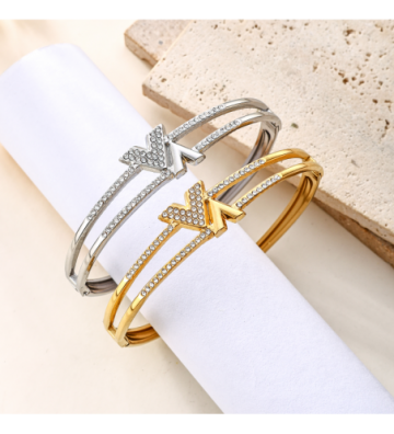 Pulseras brazaletes acero...