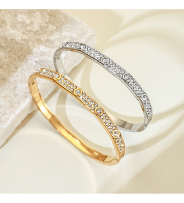 Pulseras brazaletes acero...