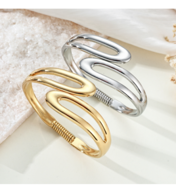 Pulseras brazaletes acero...