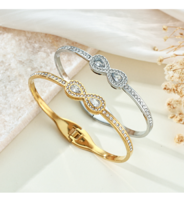 Pulseras brazaletes acero...