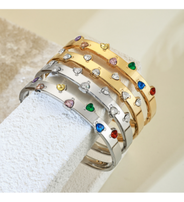 Pulseras brazaletes acero...
