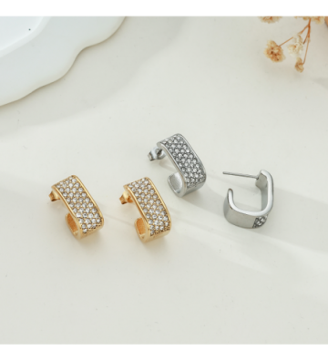 Pendientes acero Dorado...