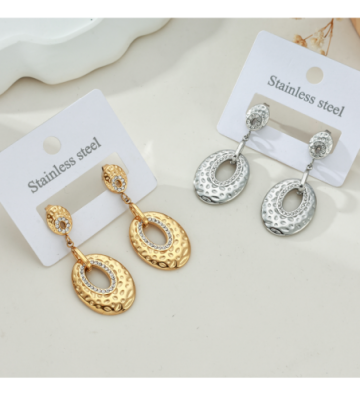 Pendientes acero Plateado...