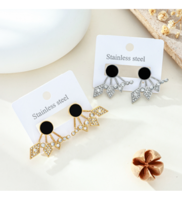 Pendientes acero Plateado...
