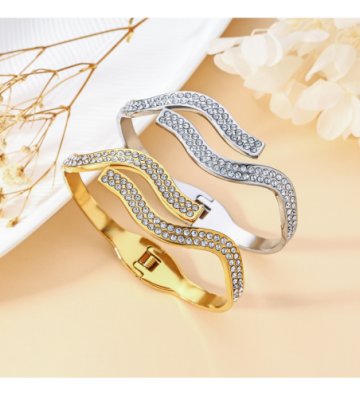 Pulseras brazaletes acero...
