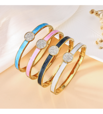 Pulseras brazaletes acero...