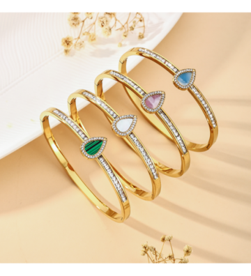 Pulseras brazaletes acero...