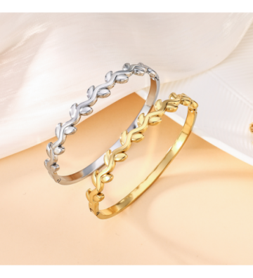 Pulseras brazaletes acero...