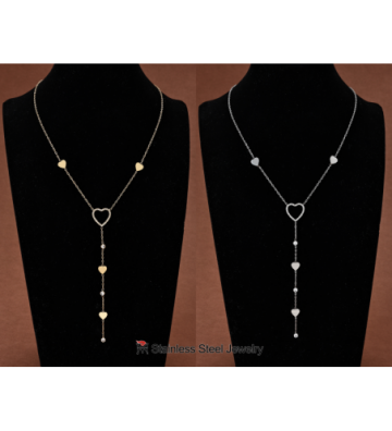 Collares acero Plateado...