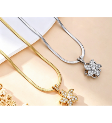 Collares acero Dorado...