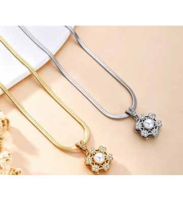 Collares acero Dorado...