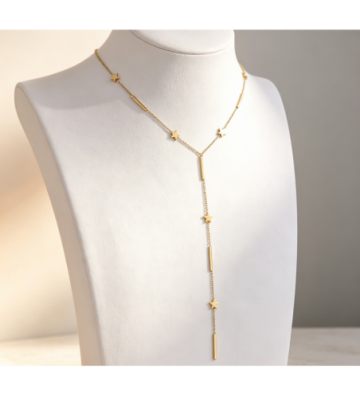 Collares acero Dorado...