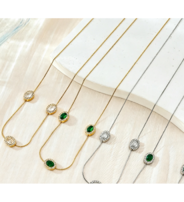 Collares acero Dorado y...