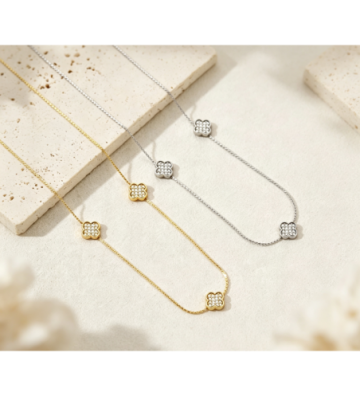 Collares acero Dorado...