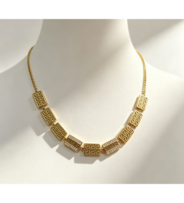 Collares acero Dorado...