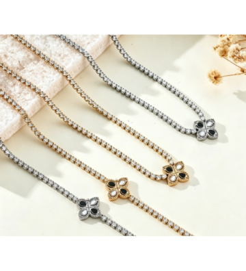 Collares acero Dorado...