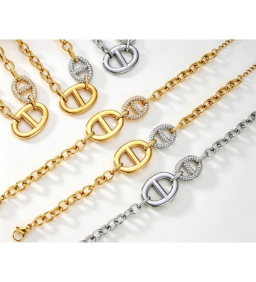 Pulseras brazaletes acero...