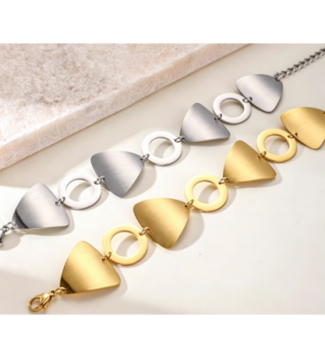 Pulseras brazaletes acero...