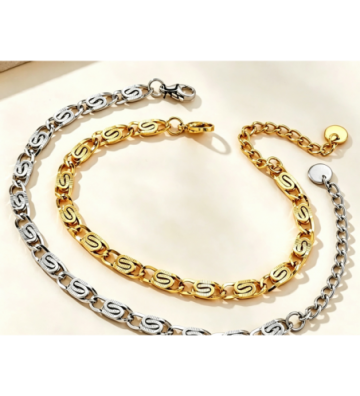 Pulseras brazaletes acero...