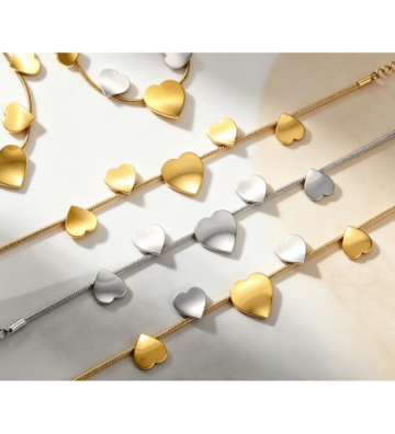 Pulseras brazaletes acero...