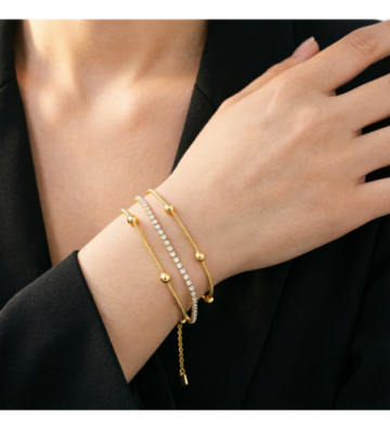 Pulseras brazaletes acero...