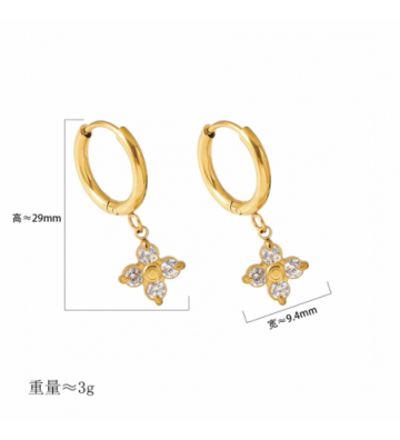 Pendientes acero 2920100012117