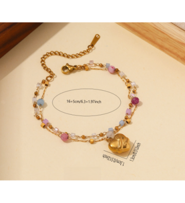 Pulseras brazaletes acero...