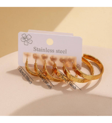 Pendientes acero 9977010001925