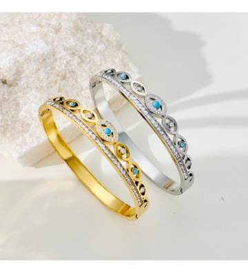 Pulseras brazaletes acero...