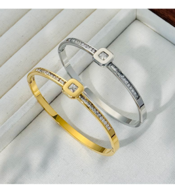 Pulseras brazaletes acero...