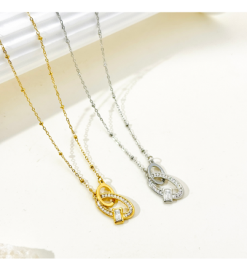 Collares acero Dorado...