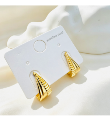Pendientes acero Dorado...