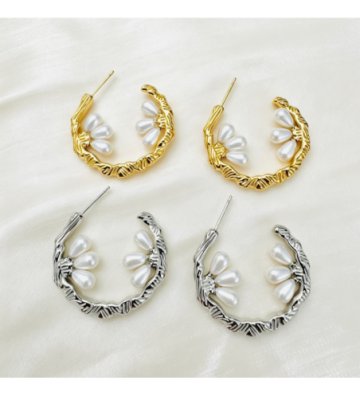 Pendientes acero Plateado...