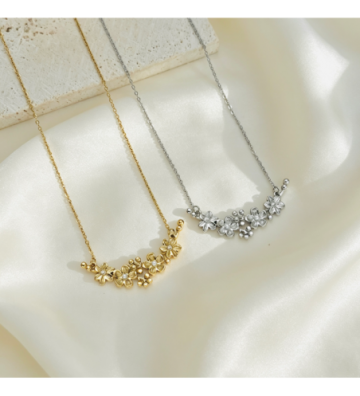 Collares acero Dorado y...