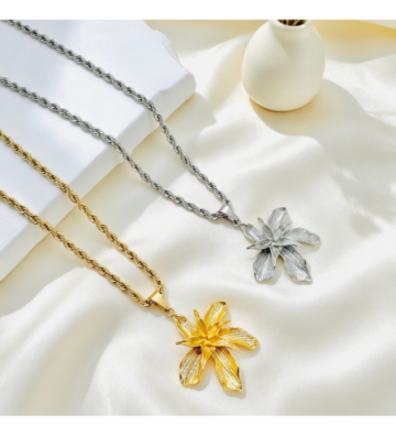 Collares acero Dorado...