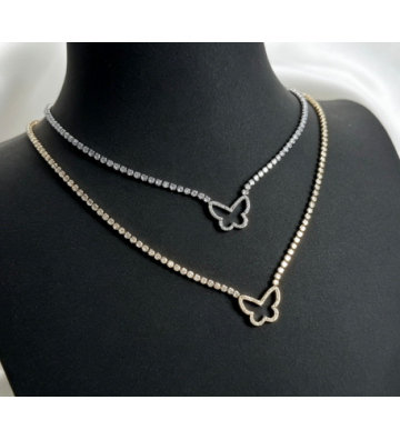 Collares acero Dorado...