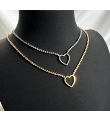 Collares acero Dorado...