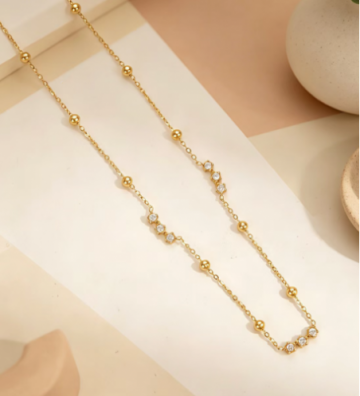 Collares acero Dorado...