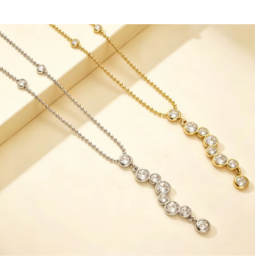 Collares acero Dorado...