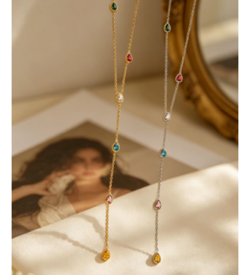 Collares acero Dorado y...